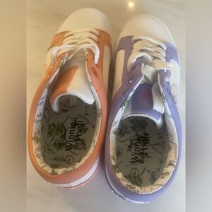 Disney Winnie The Pooh Sneakers Pooh & Eeyore Orange & Purple Color